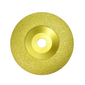 China Curved 125mm Diamond Cup Disc Grinding Wheel Vacuum Brazed wholesale