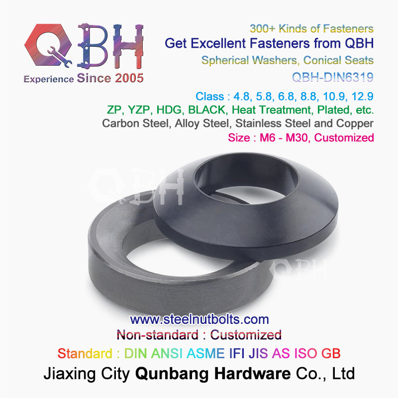 QBH DIN127 F959 DIN434 DIN436 NFE25-511 Spring Taper Grounding Serrated Double Fold Self Lock Locking Washers