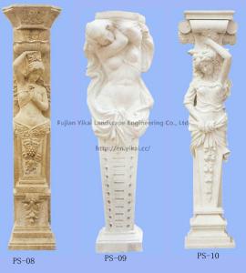 China Marble / Granite Columns, Stone Column and Roman Pillar (YKPS-21) wholesale