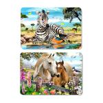 Animal 3D Lenticular Plastic Placemat For Promotion 28 * 38cm