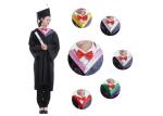 Pure Polyester Teen School Uniform , Black Graduation Gown For College Graduates