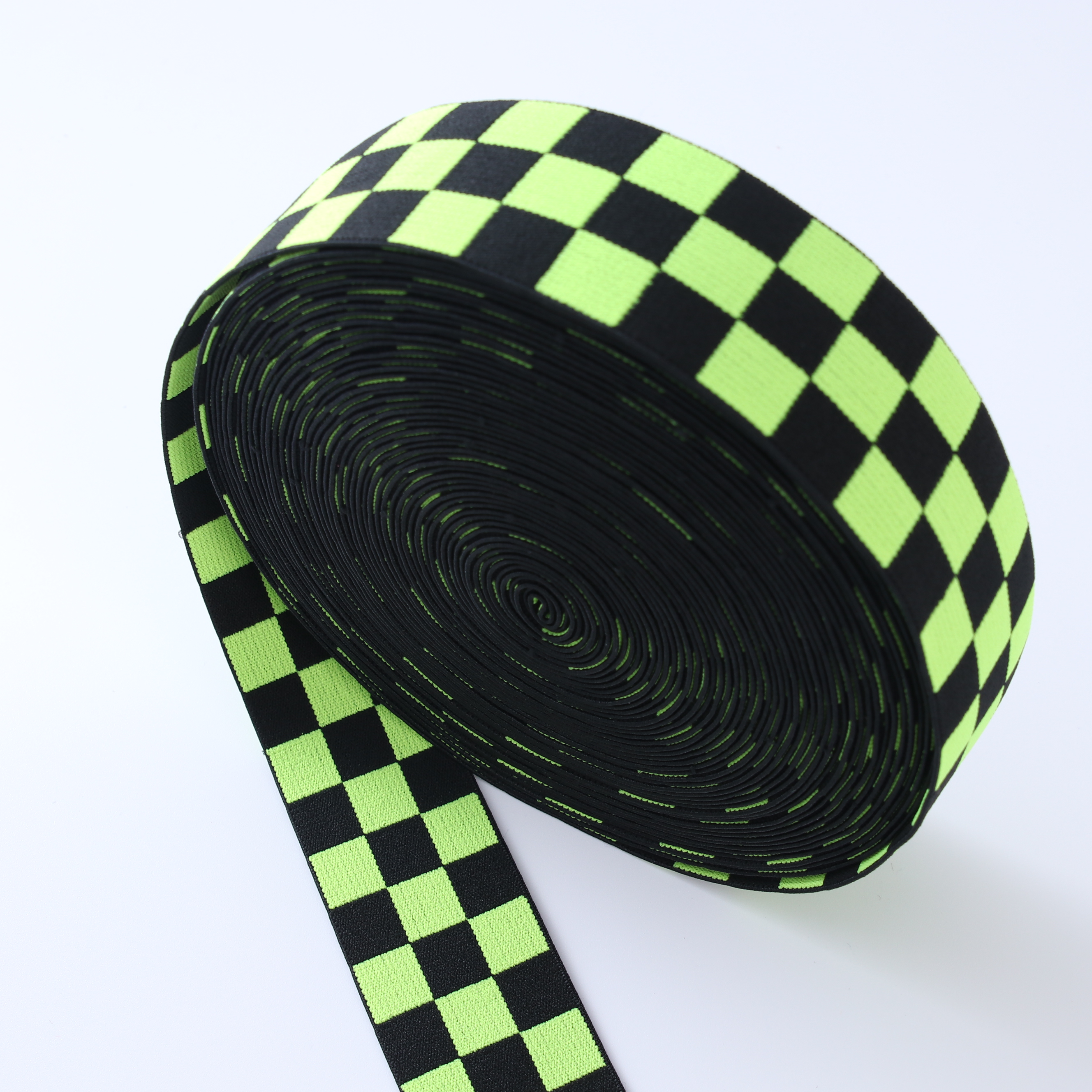 Custom jacquard nylon spandex knitted fitness elastic band gym webbing tape exercise