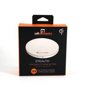 China Embossing Tempered Glass Packing Box Wireless Charging Pad Packaging 75mm*30mm*100mm wholesale