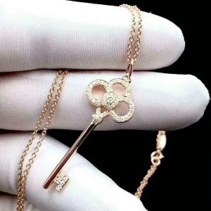 China jewelry Korea design long chain sweater necklace crystal pearl key fashion necklace 100 1 wholesale