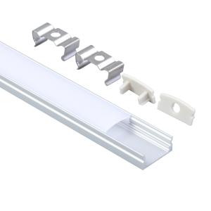 China Indoor Lighting Surface Aluminum Led Profile Milky White Diffuser wholesale