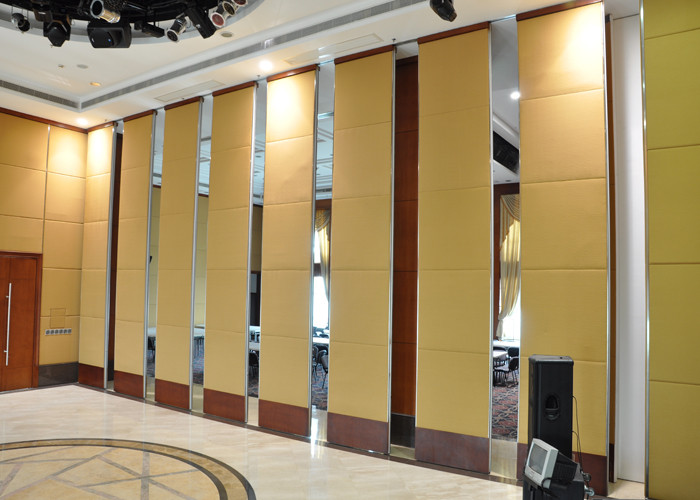 Removable Sliding Partition Walls Interior Room Divider Acoustical Wall Panel Fabric