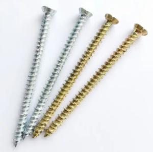 China Concrete Screw Galvanized Flat Head Wood Screw High Quality Furniture Screws wholesale