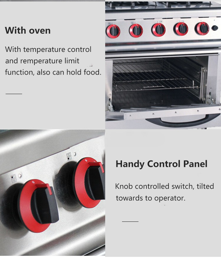 Multifunction Cooking Range 700 Series 4 Burner Gas Standing Cooker Stove With Oven