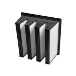 W Shape V Bank Air Filter Superfine Fiber Glass H11 H12 99.99% 0.3um