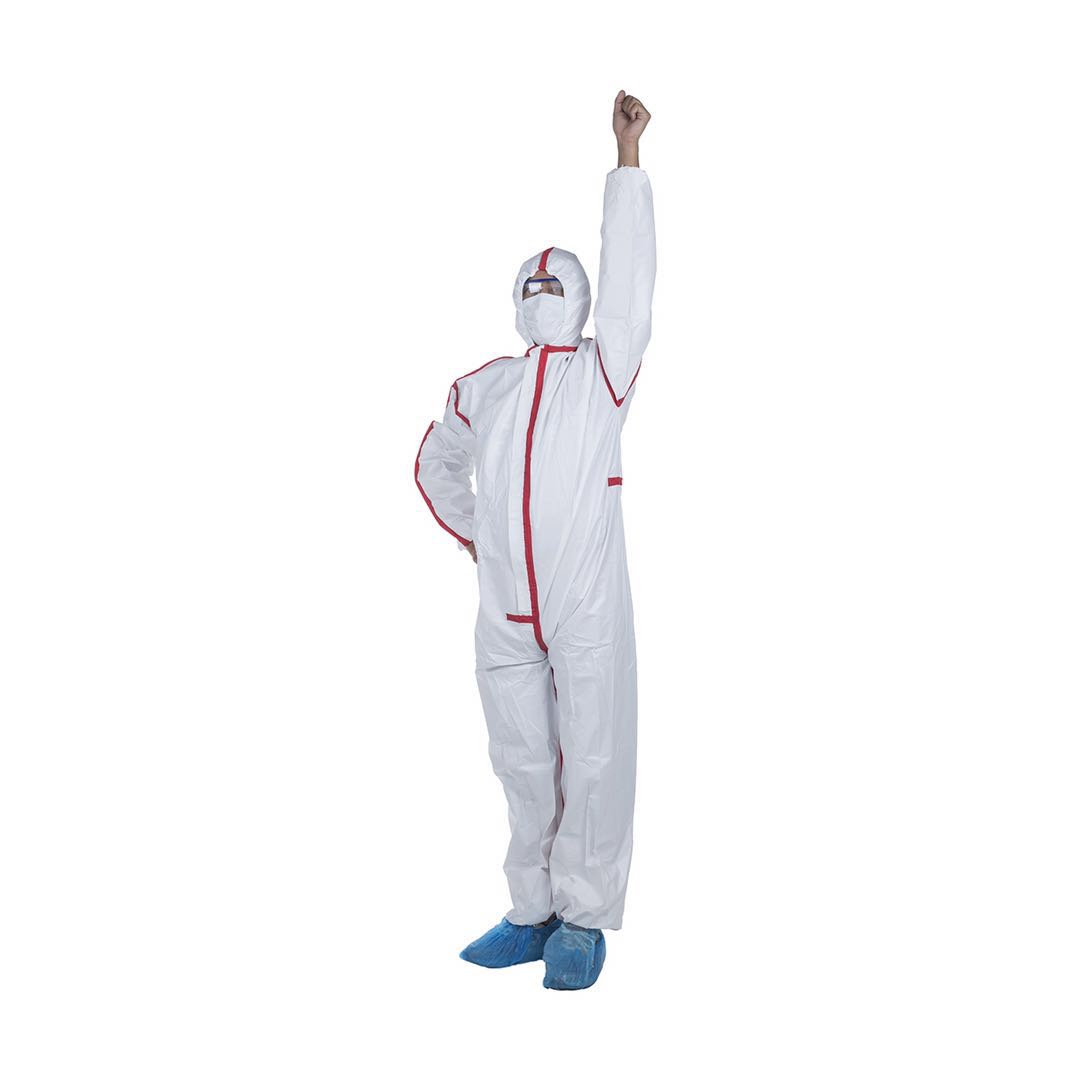 50-70gsm Full Body Protective Suit Medical Non Woven Disposable Microporous Coverall