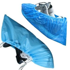 China CPE Blue Disposable Shoe Cover Waterproof For Medical Hospital Lab wholesale