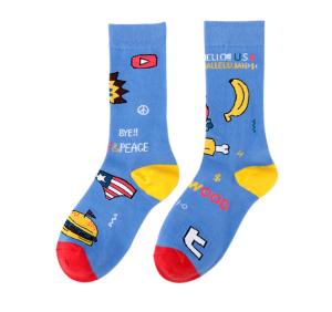 China Unisex Unique Dress Women'S Quarter Socks Cotton / Awesome Cotton Girls Socks With Jacquard wholesale