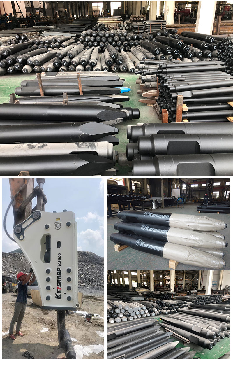 K165 Excavator Digger Electric Hammer Chisel For Rock Stone Diamond Pneumatic Breaker