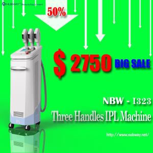 China Beauty salon / spa use !! Amazing 50% discounts off! 3 handles IPL wrinkle removal machine wholesale
