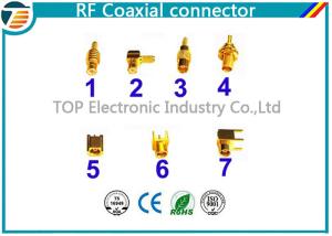 China PCB Assembled RG174 RF Coaxial Connector MCX Gold Plated Less Weight wholesale