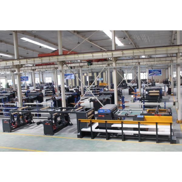 Double Rotary Paper Sheeting Machine Synchronize Fly Rolled Paper Cutting150GSM - 1000GSM