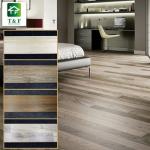 Glazed Wood Grain Ceramic Tiles Non slip 200x1000mm Browns / Tans Color