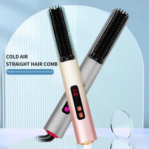 China OEM / ODM Customized Cold Air Hair Straightener Brush Private Label Anti Scald Comb wholesale
