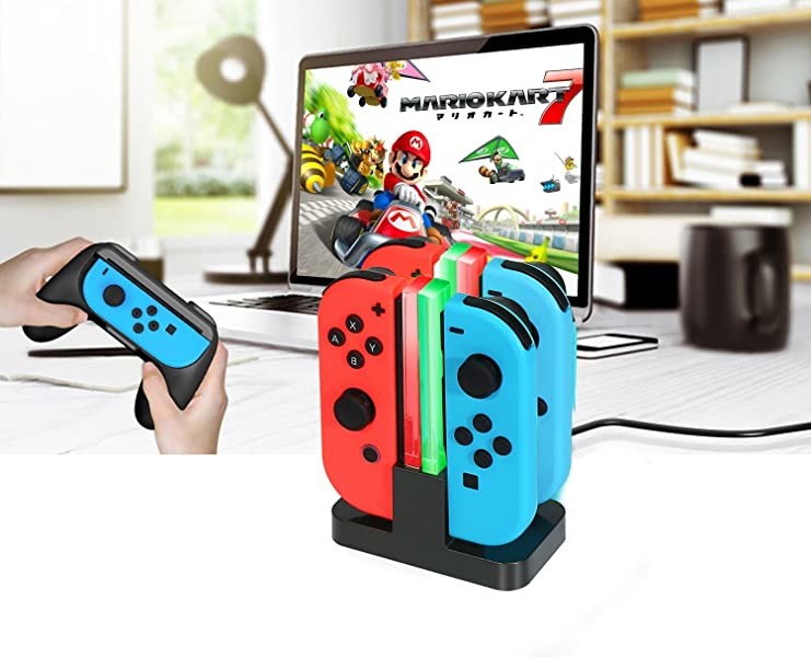 U-way Nintendo Switch/Switch Lite charging station 4 in 1 Travel Dock Stand Joycon Charger