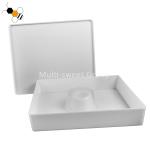 Square Plastic Shallow 6L Top Bee Feeder Apiculture Tools