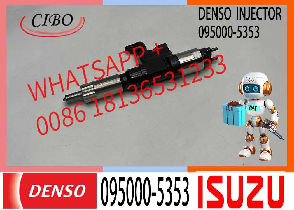 6pcs Denso Fuel Injector 095000-5353 8-97601156-4 Compatible With Isuzu Diesel Engine 7.8L 6HK1 4HK1