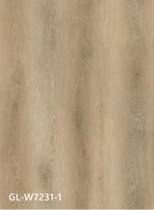 China Grain Stone Rigid SPC Vinyl Floor Anti Slip Bright Brown Grey Jump Color Oak GKBM Greenpy GL-W7231-1 wholesale
