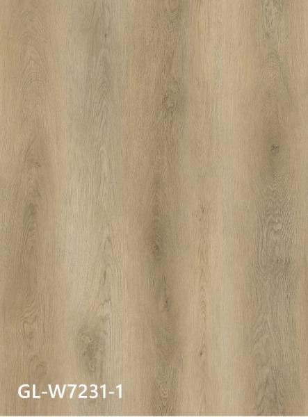 Grain Stone Rigid SPC Vinyl Floor Anti Slip Bright Brown Grey Jump Color Oak