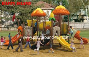 China EN Standard Kids Outdoor Playground , Plastic Playground Equipment wholesale