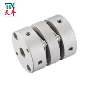 China Aluminum Double Set Screw Precision Flexible Shaft Coupling Marine wholesale