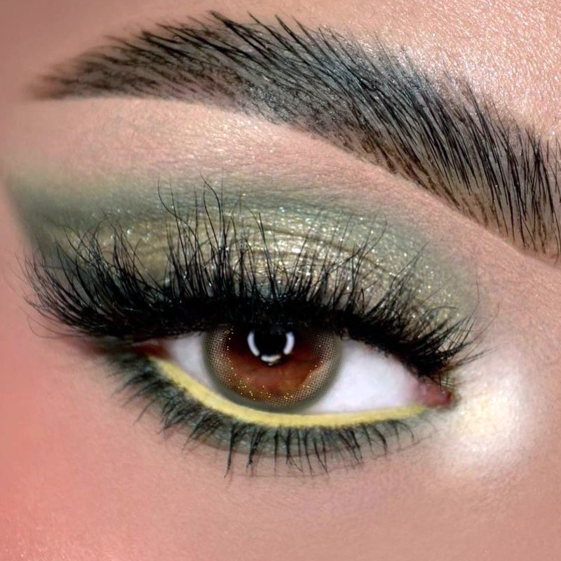 14.2mm Prescription Enhancement Tint Colored Contacts For Graduated Eyes