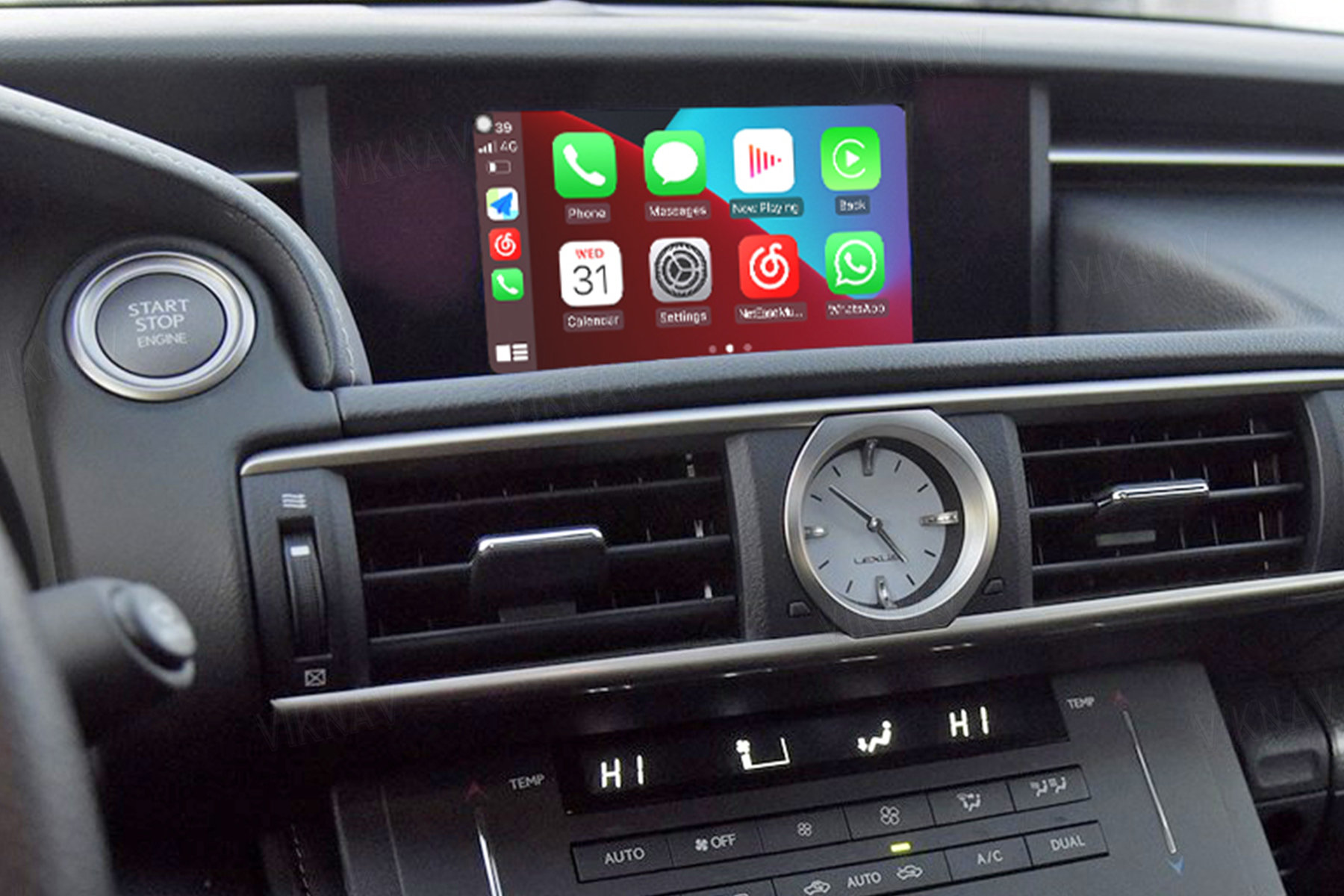 Viknav Fit For Original Car Screen Linux System For Lexus RC 2015 2016 2017 2018 Wireless Apple CarPlay Android Auto