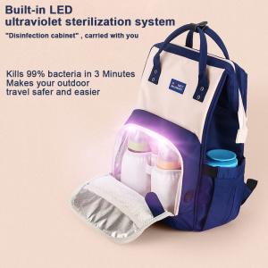 China Waterproof Travel LED UV Baby Disinfection Diaper Bag wholesale