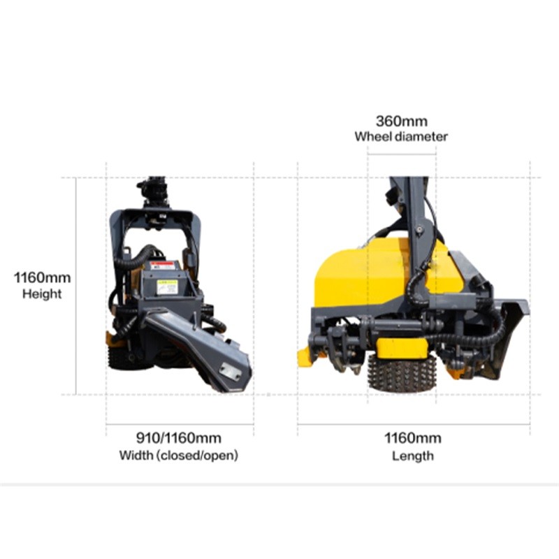Yellow Automatic Mini Wood Cutter Machine Construction Equipment Accessories