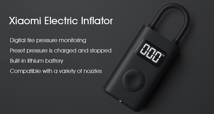 Xiaomi Electric Air Pump Rechargeable inflator 150PSI Smart Digital Tire Pressure Detection for Football Car Bike Pump