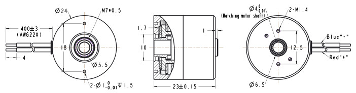 10001rpm DC Motor Brake , 24K/W Electric Braking Of Dc Motor