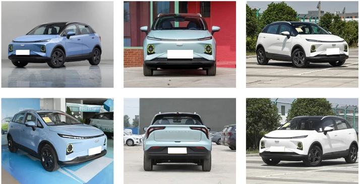 Geometry E 2022 401KM Linglong Tiger 4 Seats Small Electric SUV Vehicle with Adult White