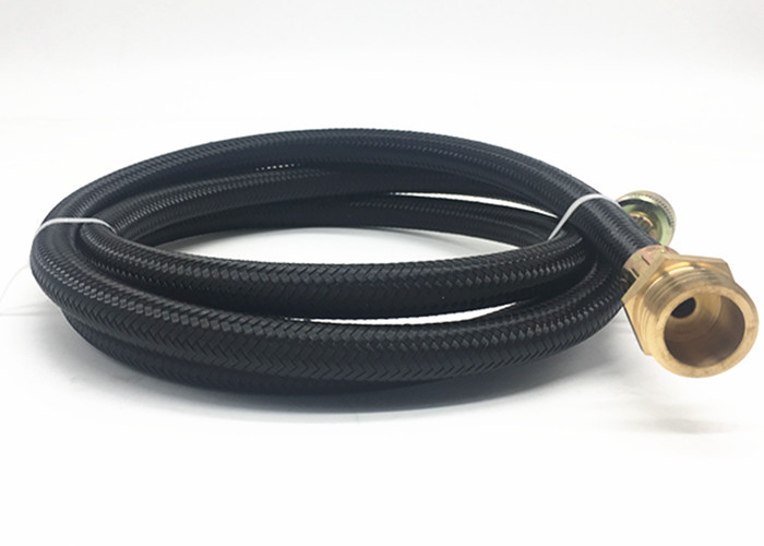 Black Color Rubber Water Hose , Washer Water Hose 10ft 12ft 15ft Length