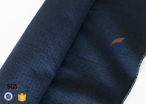 China Navy Blue 210g Kevlar Aramid Fabric Flame Retardant / Abrasion Resistant wholesale