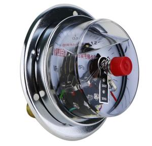 China 100mm Silicone Filled Electric Oil Pressure Gauge Back Mount wholesale