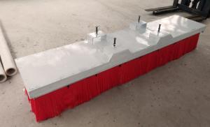 China Metal Support 1.5m Forklift Sweeper Attachment Brush wholesale