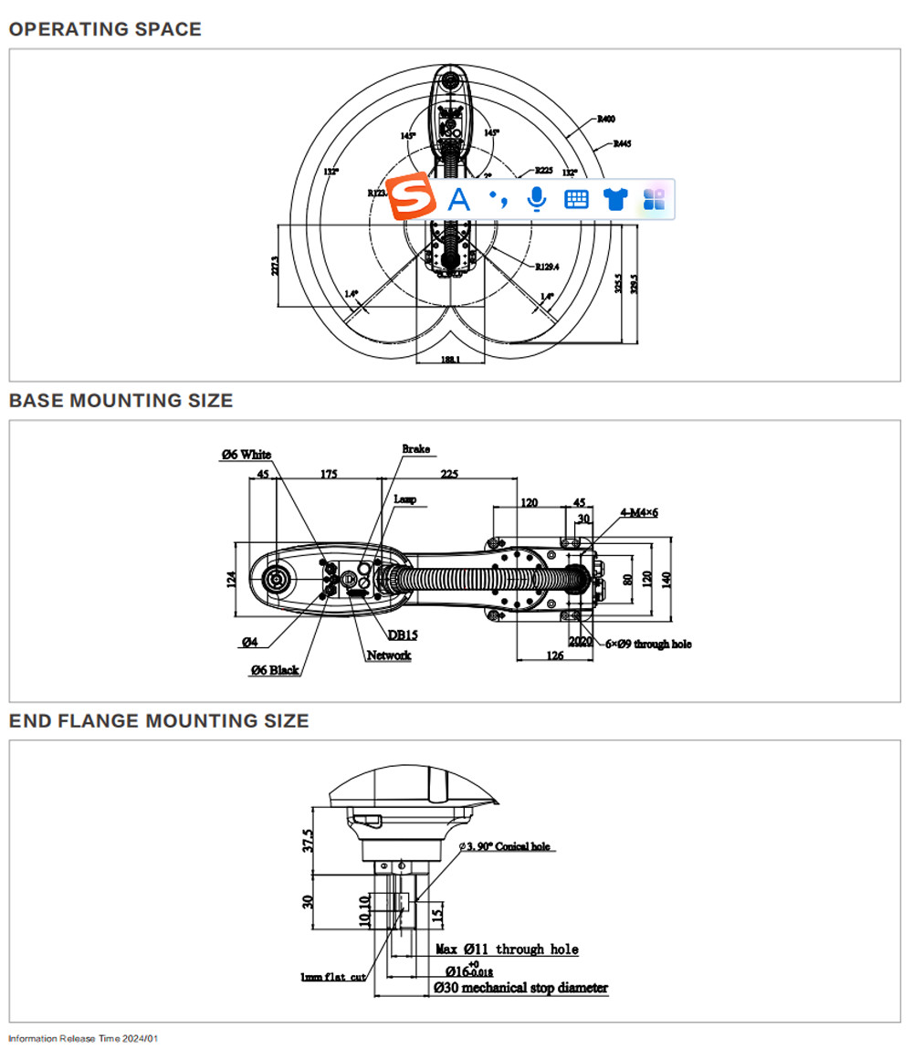 SCARA Robot In Handling Sorting Assembling For 3C Electronics Lithium Batteries Auto Electronics Photovolta ESR3-400Z15
