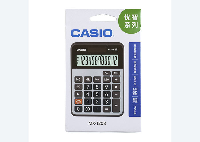 For Casio/ Casio MX-120B Authentic Fashion Minimalist calculator Computer for business office use 12 digits