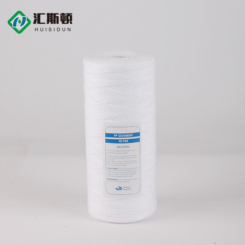 Manual 10/20/30/40 Inch Big Jumbo PP Yarn String Wound Filter Cartridge for RO Pretreatment