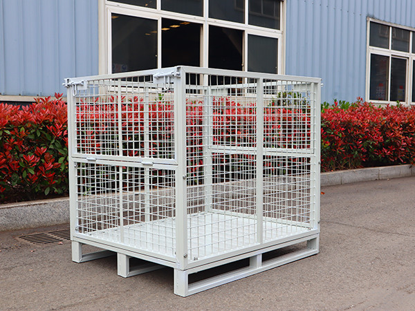Collapsible Pallet Cage With Powder Coating And Galvanized Finish