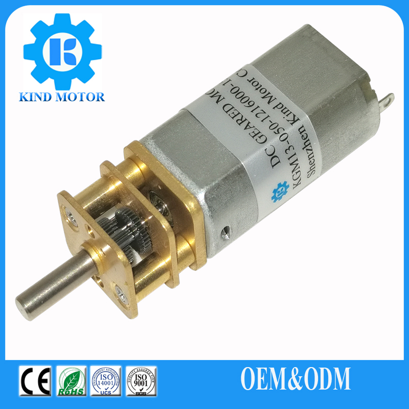 High quality micro GM12-N20 12mm dc 1.5v-24volt gear motor with 3mm D-shaft