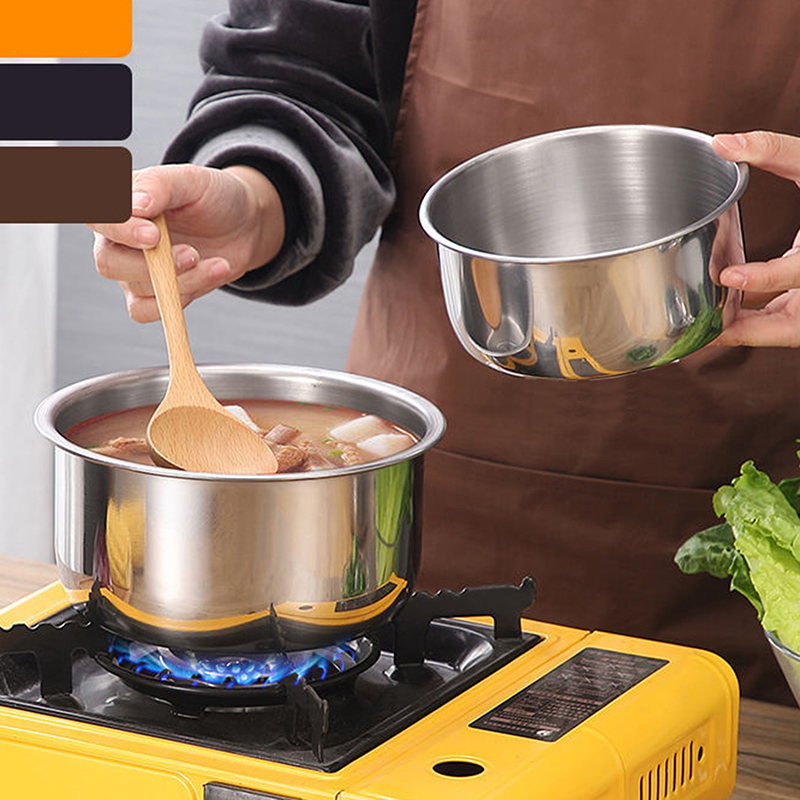 HOT SALE Kitchen 3 Pieces Stainless Steel Cookware Stock Pot Cooking Pot Sets