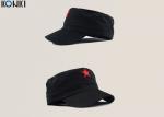 Fashion Custom Caps Hats , Acryl Black Embroidered Baseball Caps For Men