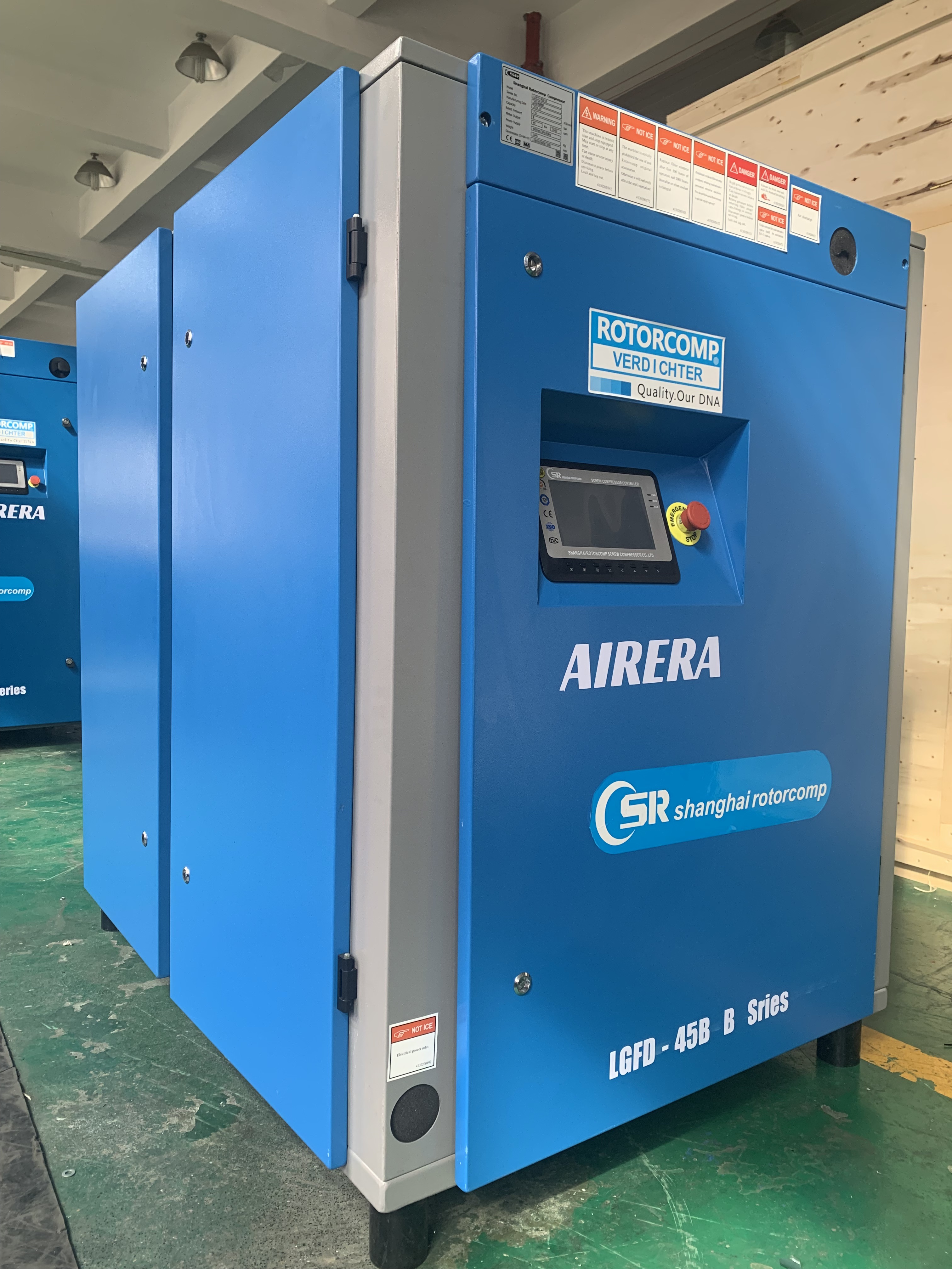Air Cooling LGFD-45KW Rotary Screw Compressor Voltage 0.8-1.5MPa Max Pressure