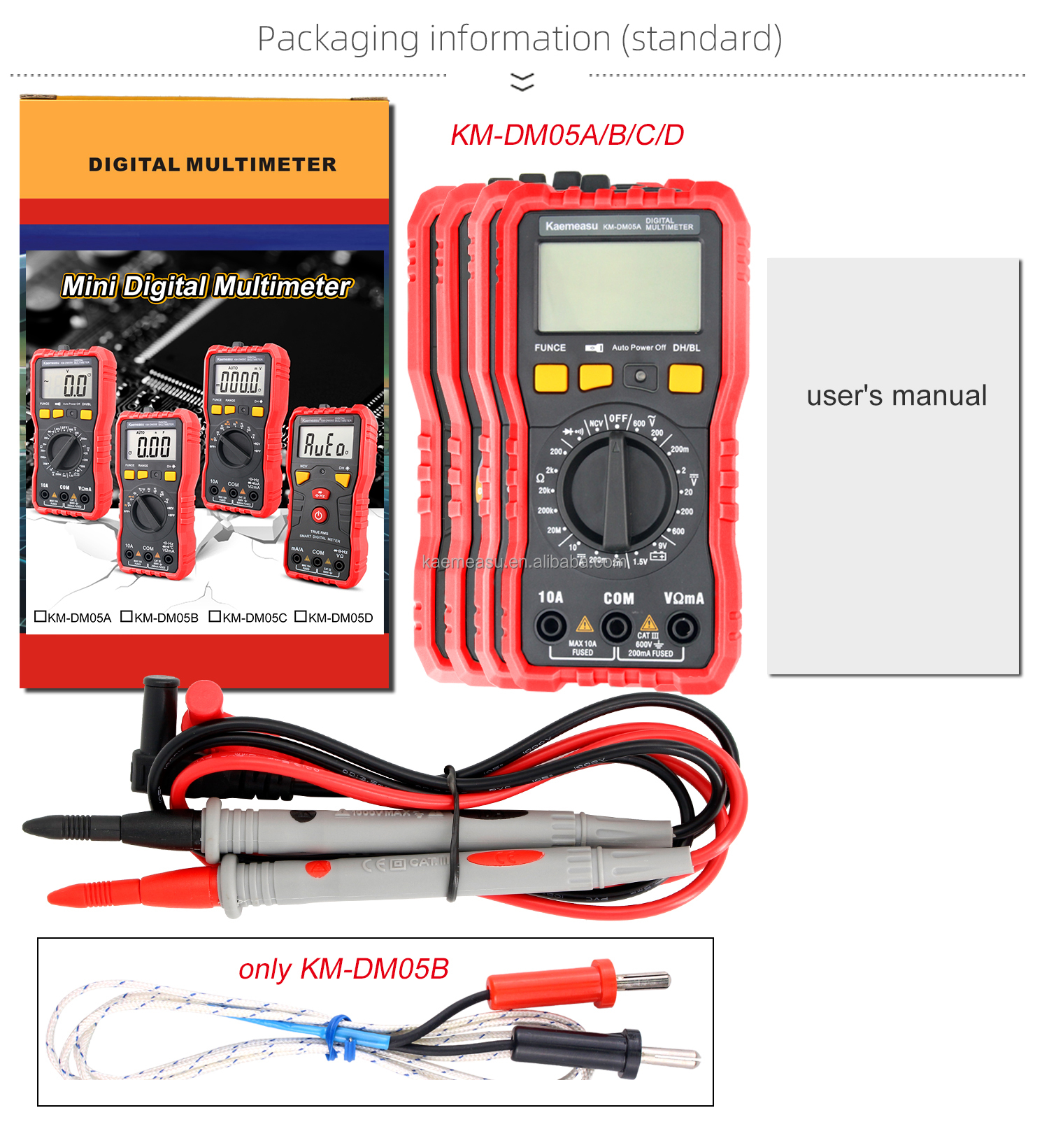 Mini multimetro DC AC Voltage Current Ohm Temperature T-rms Teste High Precision Smart Electrician Digital Multimeters Price