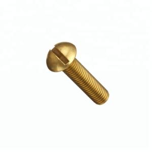China Brass Round Head Slotted Drive Machine Screw wholesale